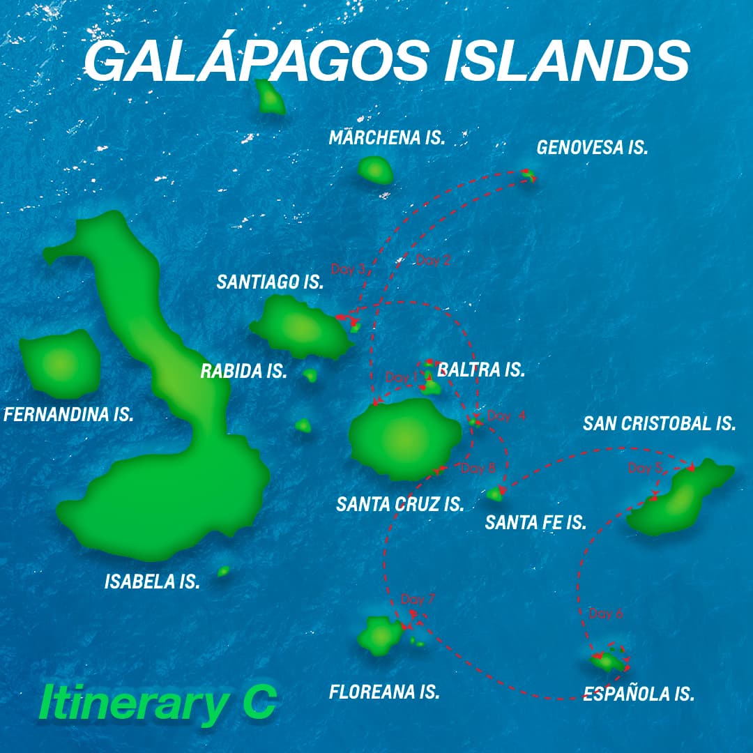 Itinerary route map