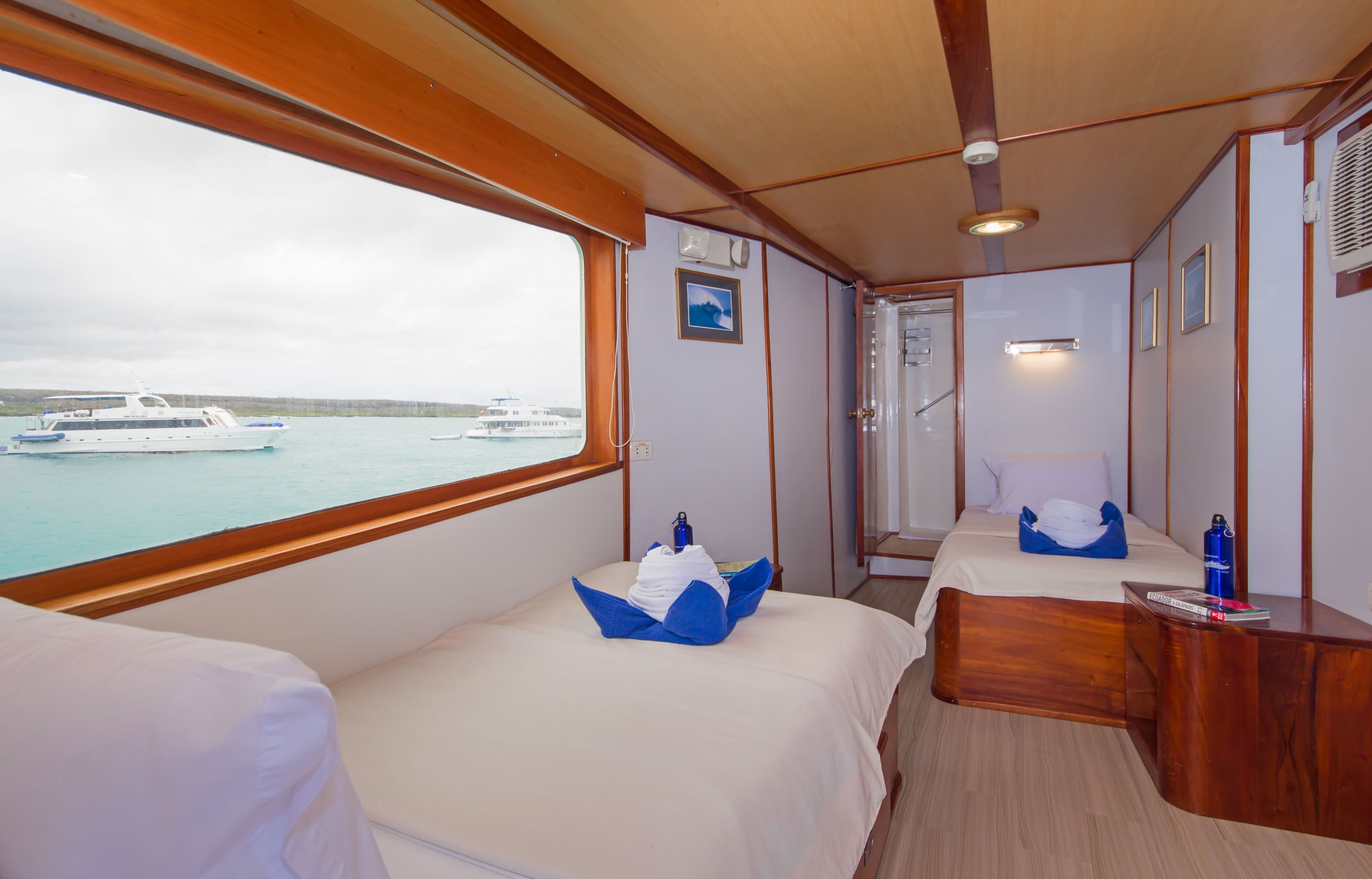 Twin cabin 8 (upper deck) - View 1