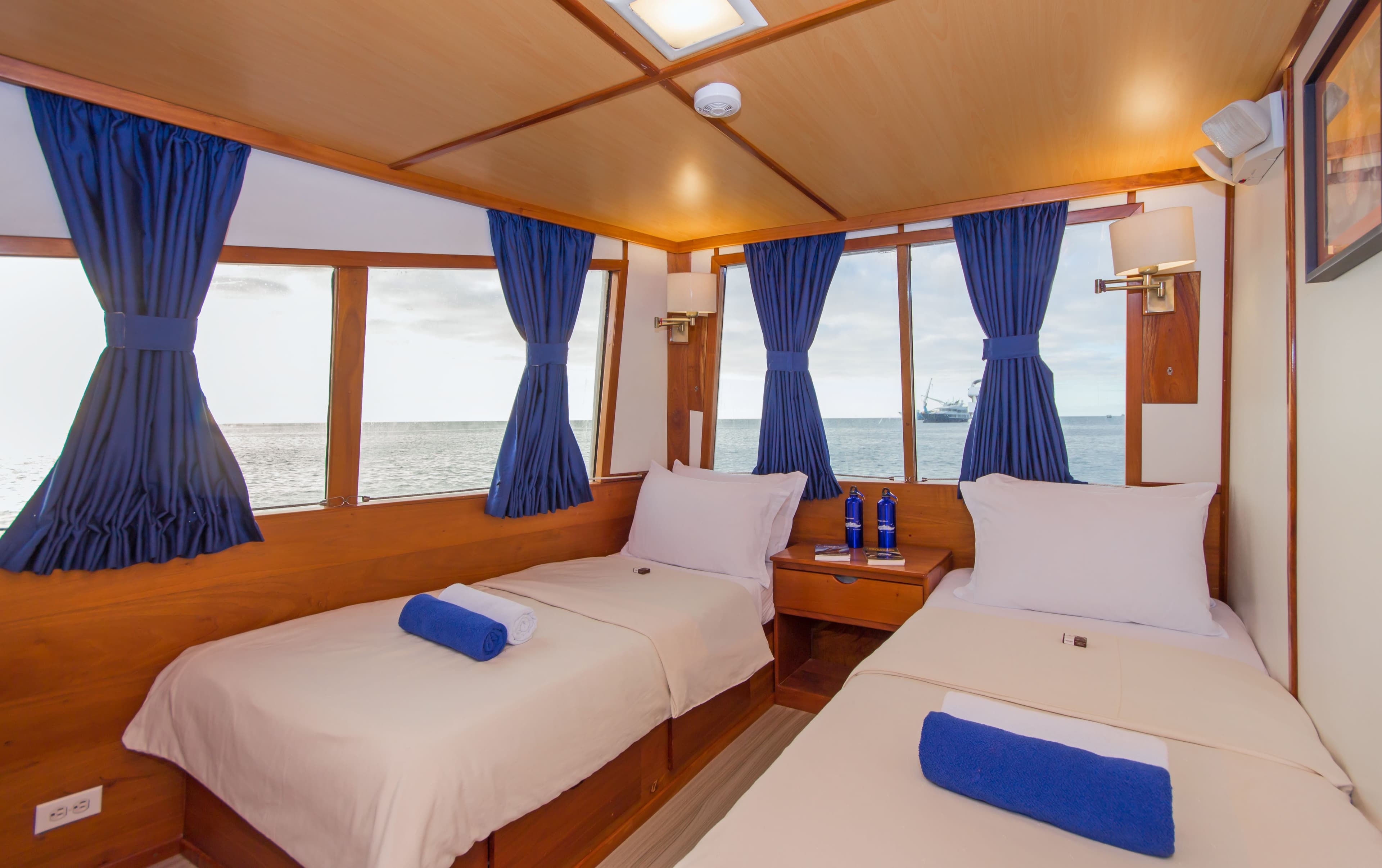 Twin or queen cabin 6 (main deck) - View 1