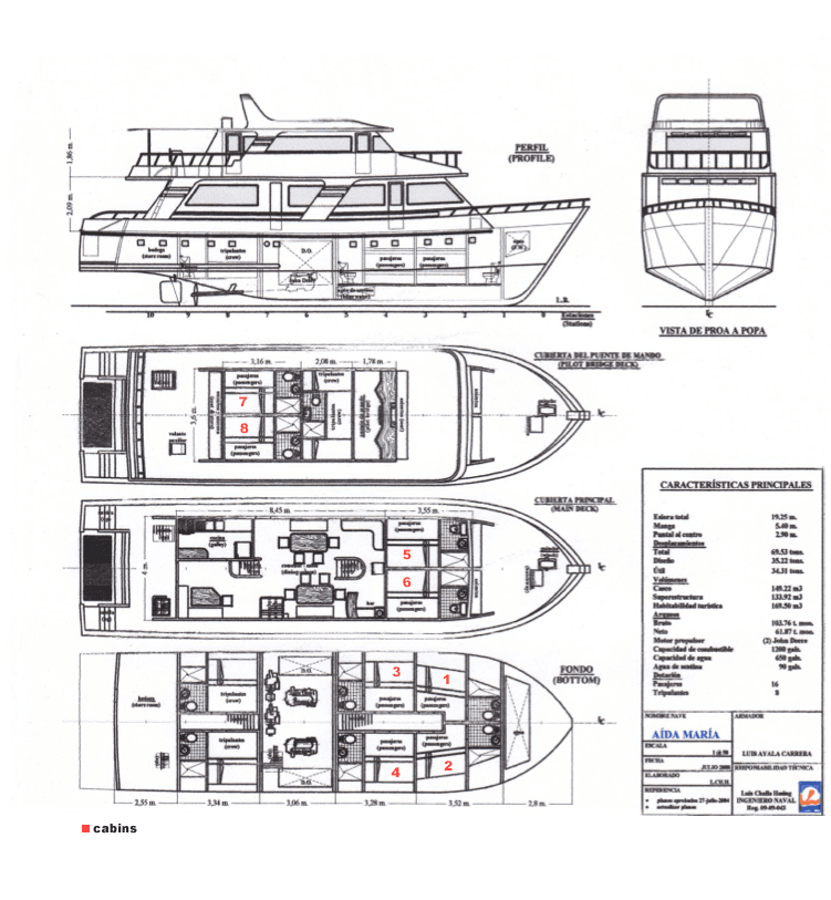 Aida Maria - Deck Plan 1