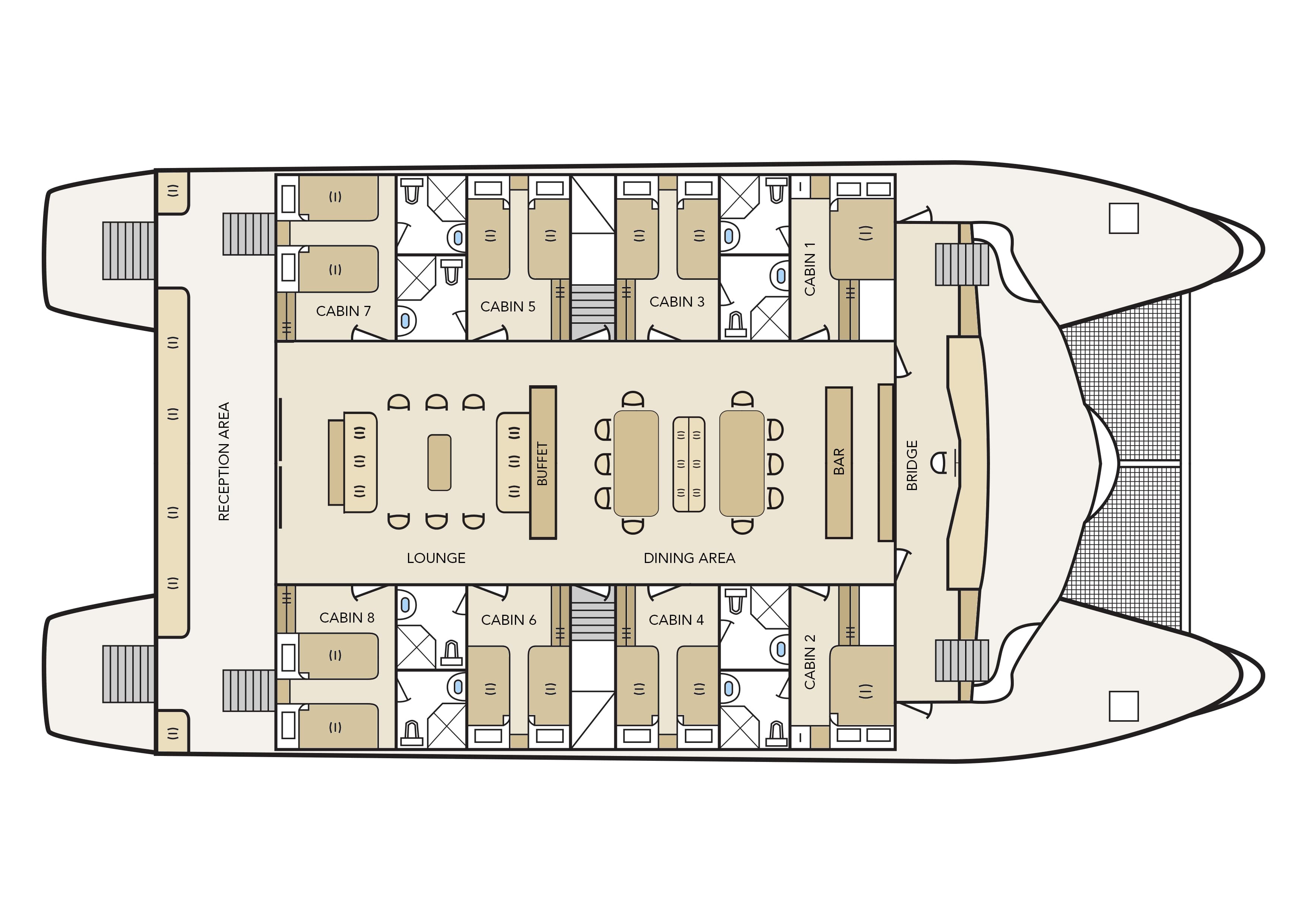 Archipel I - Deck Plan 2