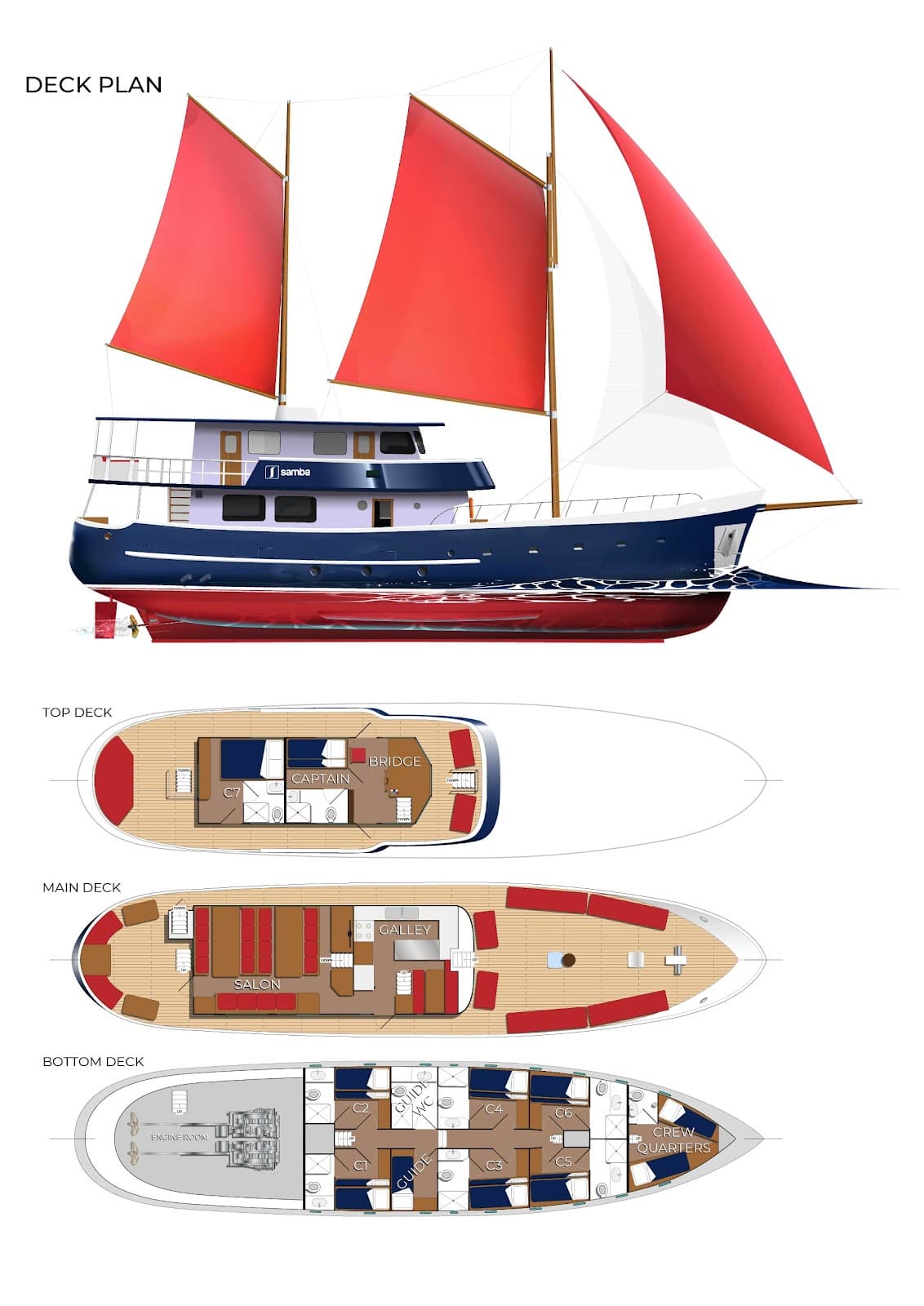 Samba - Deck Plan 1
