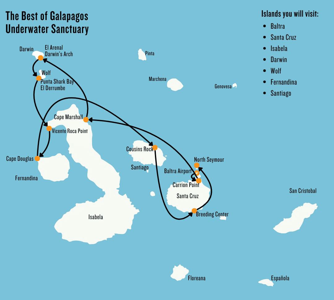 Itinerary route map