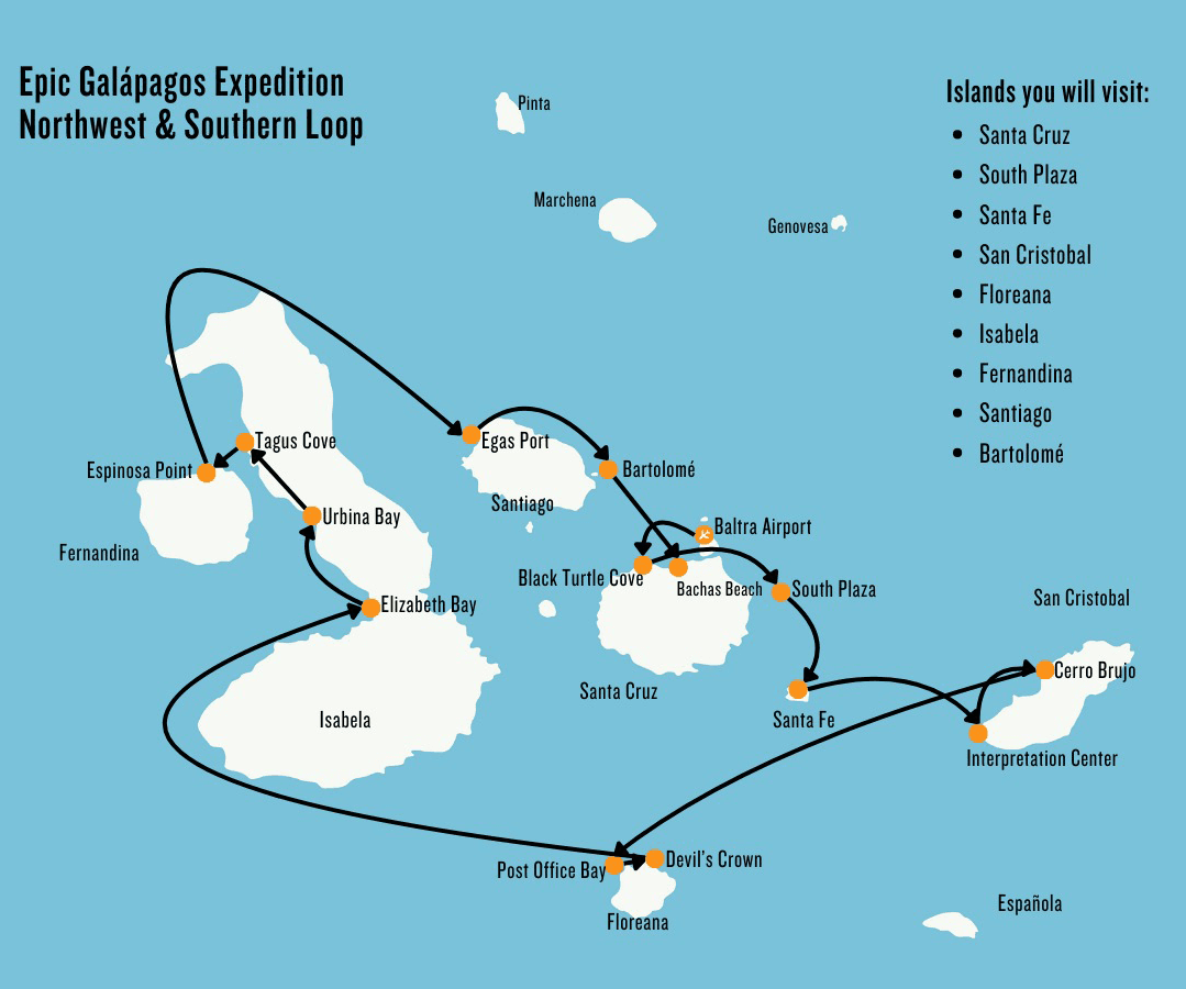 Itinerary route map