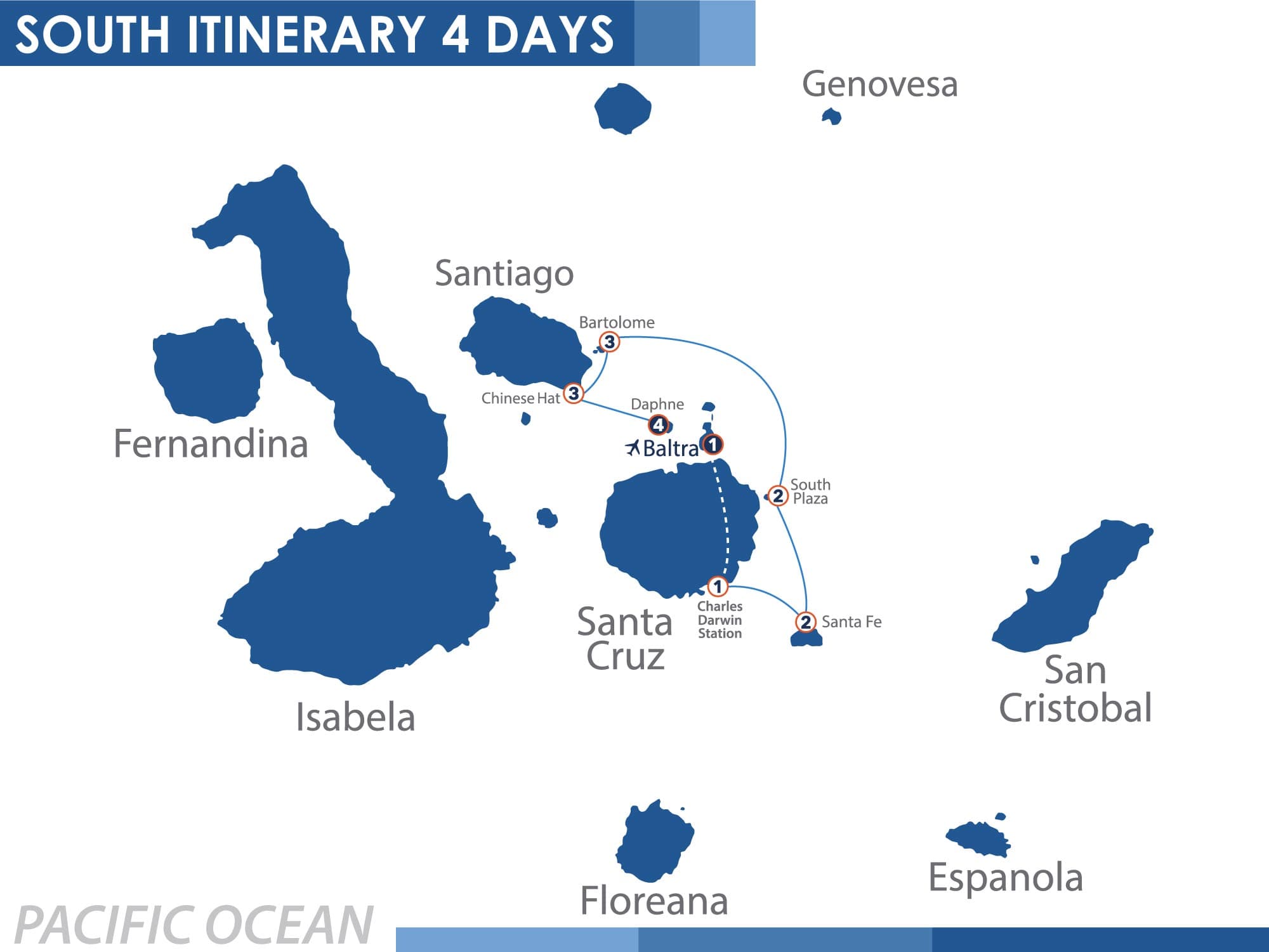 Itinerary route map